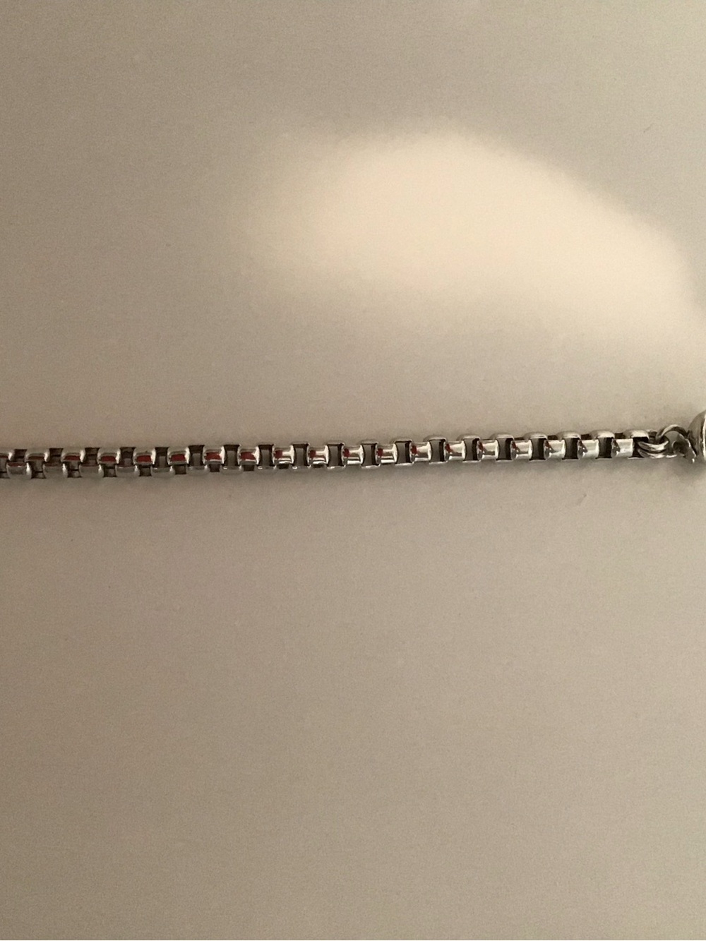 women’s Polished Box Chain bracelet - Silver Tone